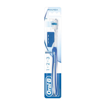 Oral-B Οδοντόβουρτσα Μπλε 123 Indicator 40 Μέτρια